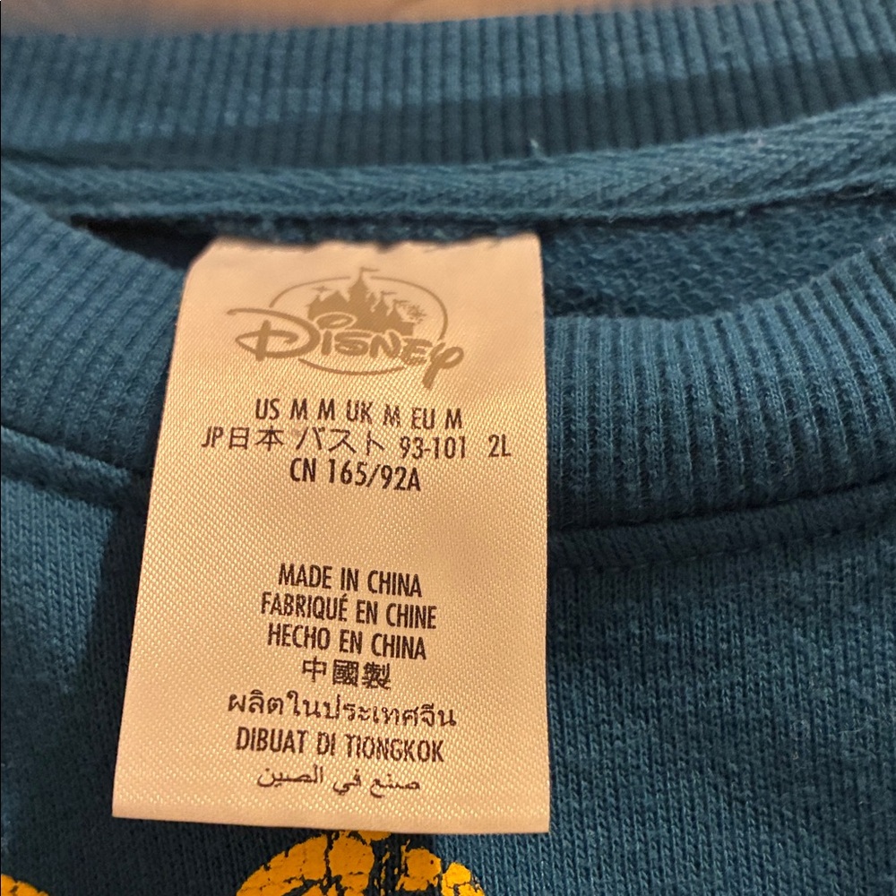 Walt Disney World size M Blue Mickey Mouse Disney Parks long sleeve - Picture 3 of 4